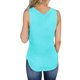 thumbnail image 4 of Gibobby Blusas y chalecos sin mangas con cuello en V y botones de color sólido sueltos informales para mujer(Azul celeste,CH), 4 of 5