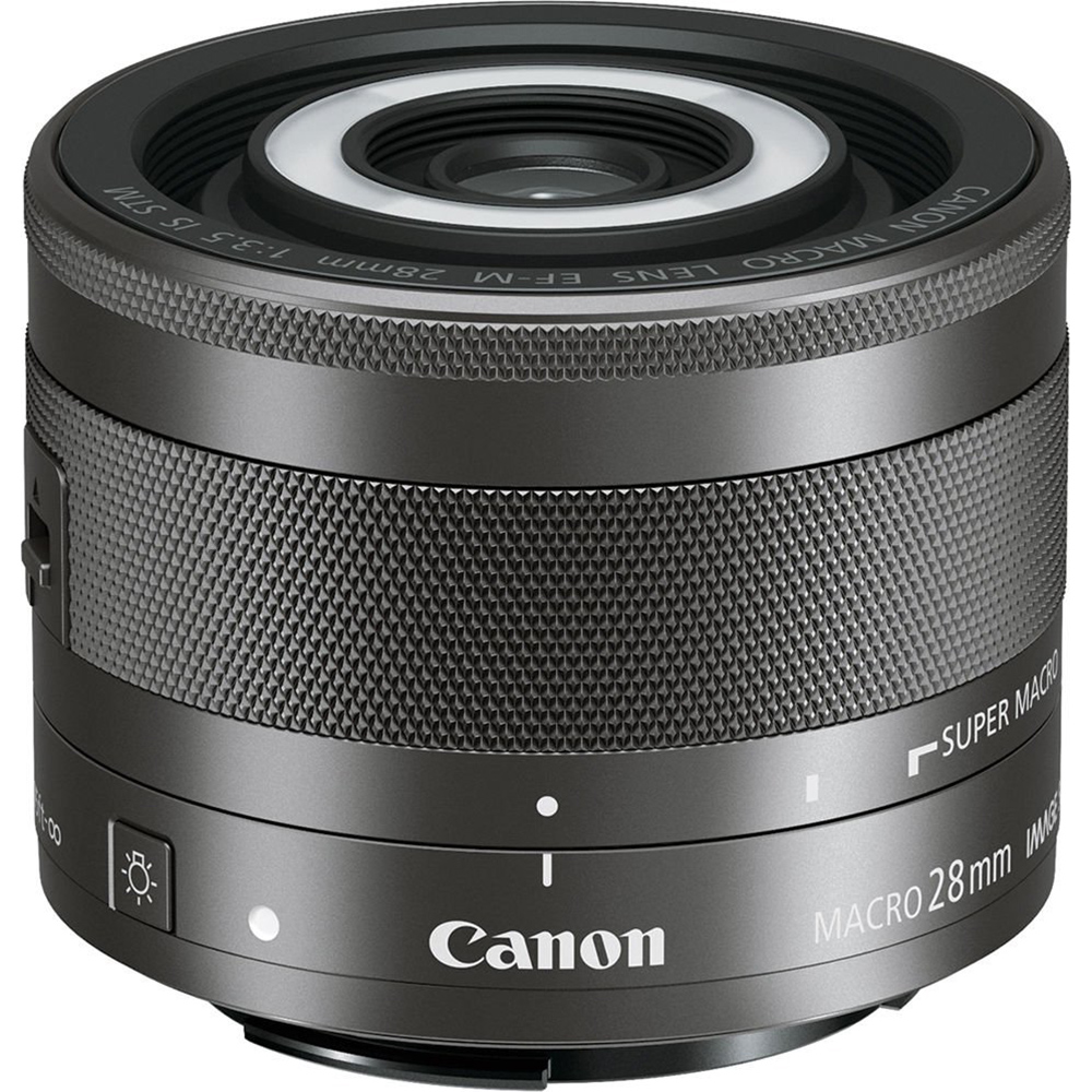 Canon EF-M - Macro lens - 28 mm - f/3.5 IS STM - for EOS Kiss M, M, M10, M100, M2, M3, M5, M50, M50 Mark II, M6, M6 Mark II - image 5 of 6