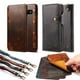 thumbnail image 2 of Funda de cuero de vaca con tapa para teléfono, carcasa de lujo con capa superior de cera de aceite para iPhone 12, 13, 14, MAX, Samsung S10, 20, note 10 plus Fivean unisex, 2 of 2