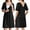 Black_Style2, variant on Women Maternity Nursing Nightgown with Button Short Sleeve Nursing Dress for Breastfeeding Labor and Delivery Gown for Hospital S-XXL