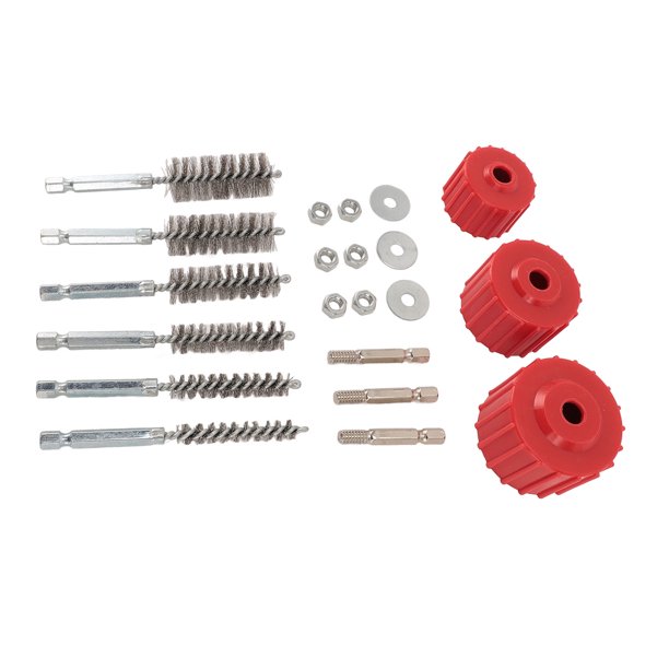 Limpiador de Tuberías de Cobre, Bloqueo Interno de Alambre de Acero inoxidable de acero de acero Cepillo inoxidable de Limpieza de tubo de cobre para soldar