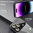 thumbnail image 4 of for iPhone 14 Pro Max Case Crystal Clear with Camera Lens Protector Luxury Plating Transparent Shockproof Anti-Scratch Soft TPU Phone Cases for Women Men-Black, 4 of 6