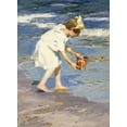 thumbnail image 2 of Potthast, Edward Henry 11x14 Gold Ornate Wood Framed with Double Matting Museum Art Print Titled - Brighton Beach, 2 of 4