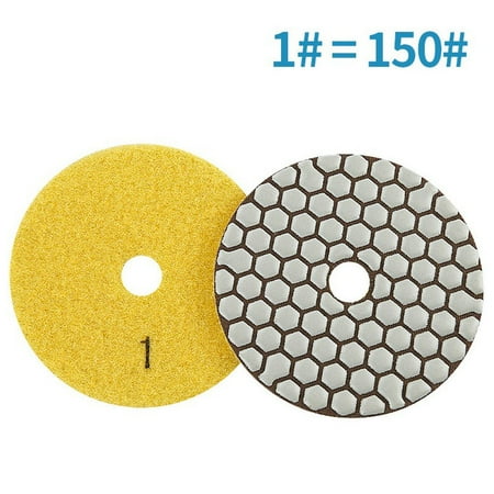 

4 Inch Diamond Dry Polishing Pad Sharp Flexible Sanding Disc for Granite Marble