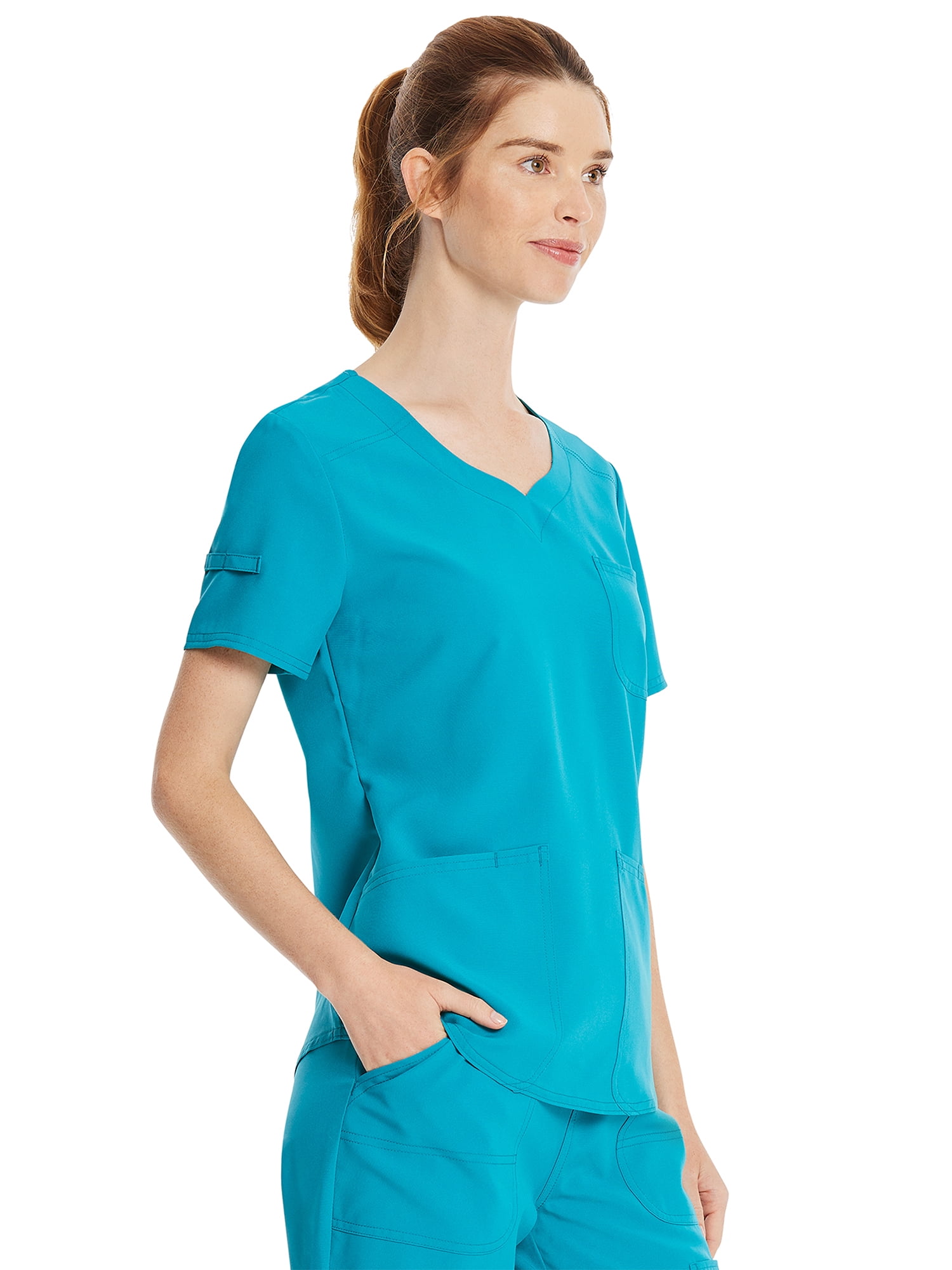 Scrubstar Women's Core Essentials Sweetheart V-Neck Scrub Top, Sizes XS-3L