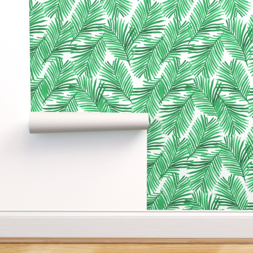 Peel-and-Stick Removable Wallpaper Palm Tree Palms Tropical Exotic