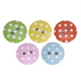 thumbnail image 4 of Botones Para Manualidades, Botones De Costura Botón De 9 Colores Botón Pintado Botón De Madera 100 Piezas Para Bricolaje Hecho A Mano Para álbum De Recortes Para Tejer Octpeak Painted  Button, 4 of 8
