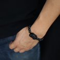 thumbnail image 2 of COAI Pixiu Pi Yao Fengshui Amulet Rainbow Obsidian Stone Bracelet 10mm, 2 of 4