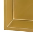 thumbnail image 4 of Ruvati RVH7114GG 14 in. Polished Brass Stainless Steel Undermount Bar Prep Kitchen Sink, Matte Gold, 4 of 7