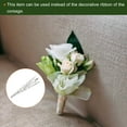 thumbnail image 6 of Uxcell 42mm Alloy Corsage Decorative Holder Vase for Wedding Party Prom Silver Tone, 6 of 6