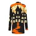 thumbnail image 3 of WFJCJPAF 2024 New Halloween Clearance! Halloween Cardigan Button Front 3X,Women's Fashion Halloween Printed Long Sleeved Cardigan Jacket - Orange L, 3 of 4