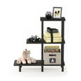 thumbnail image 6 of Furinno Turn-N-Tube 3-Tier Sofa Side Table Tall, Espresso/Black, 6 of 6