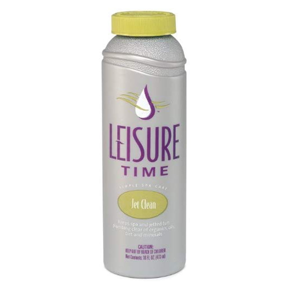 Leisure Time Jet Clean Jetted Hot Tub & Spa Cleaner 16 Ounces Plumb