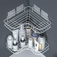 thumbnail image 2 of Sentmoon Bathroom Storage Shelves Bathroom Organizers and Storage Non Perforated Bathroom Storage Rack Wall Mounted Toilet Bathroom Sink Washbasin Double-layer Storage Basket, 2 of 7