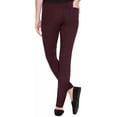 thumbnail image 3 of Matty M Women's Leggings with Pockets (Deep Burgundy, XL), 3 of 3