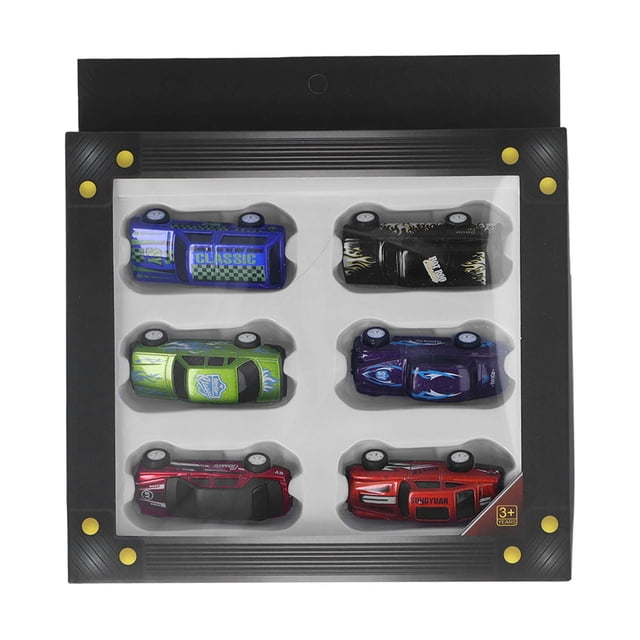 Juguete modelo de coche extraíble, 6 piezas de coches extraíbles, juego de juguetes de coche de carreras extraíbles, minijuegos de juguete para niños meticulosamente diseñados