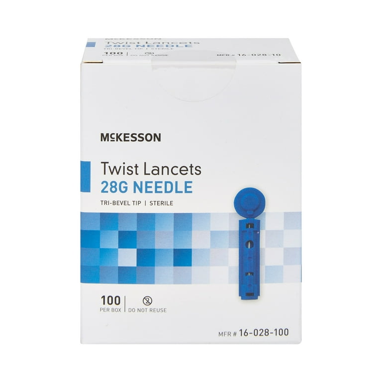 McKesson Twist Top Lancet Lancet 28 Gauge Needle 1.8 mm Depth (s 