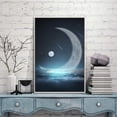 thumbnail image 3 of IDEA4WALL Framed Canvas Wall Art for Living Room, Bedroom Moon with Bright Canvas Prints for Modern Home Decoration Ready to Hang, 3 of 4