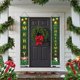 thumbnail image 5 of Juego de 2 Cortinas Navideñas para Puerta con Coplas | Decoración Personalizada para Fiestas | Poliéster Verde | 30 X 180 Cm | Tela de Fondo Festiva, 5 of 6