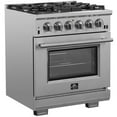 thumbnail image 3 of Forno Capriasca 30-Inch Freestanding Dual Fuel Range, 4 Burners, True Convection Oven, 3 of 3