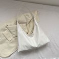 thumbnail image 4 of Bolso de hombro compuesto de empalme de PU Transpirable Viaje de compras para mujeres (Blanco), 4 of 9