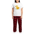 thumbnail image 4 of CafePress - Rubber Duck Pajamas - Women's Short Sleeve Print T-Shirt and Pants Light Cotton Pajama Set, 4 of 7