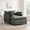 Green, variant on BSHTI 40'' Wide Modern Accent Chair & Single Sofa Lounge for Living Room, Chenille Oversized Armchair with Ottoman, Khaki