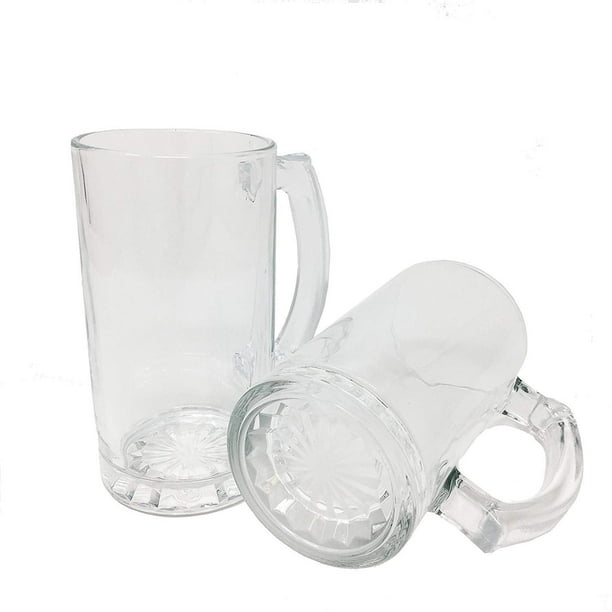 All Purpose Durable Large 16 Oz Heavy Duty Solid Pub Bar Glass Beer Mug With Starburst Thick Bottom Design 12 Walmart Com Walmart Com