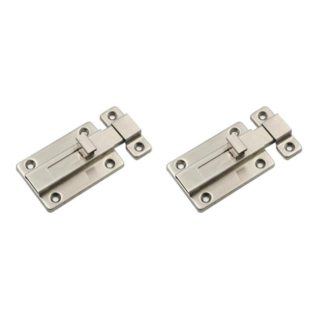 Ruiboury Strong and Dependable Door Security Slide Latch Lock with Screws 3inch Provides Added Safety Style A 2Set