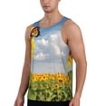 thumbnail image 2 of Fuzoiu butterfly and sunflower Men's Workout Tank Tops,Sleeveless Gym Shirt Quick Dry,Fitness Bodybuilding T-Shirt,Muscle Athletic Workout Tee-Small, 2 of 7