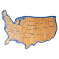 thumbnail image 3 of Cook with Color Bamboo Cutting Board, USA Map-Shaped Serving and Charcuterie Board, Americana, 3 of 5