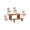 Brown, variant on Pemberly Row Live Edge Solid Wood Sheesham 6-Piece Dining Set in Brown