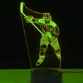 thumbnail image 2 of YSITIANNA 3D Ice Hockey Night Light Lamp Illusion Night Light 7 Color Changing Touch Switch Table Desk Decoration Lamps Gift with Acrylic Flat ABS Base USB Cable Toy STNL#1770, 2 of 5