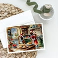 thumbnail image 2 of Basset Hound Christmas Cookies Greeting Cards Pack of 8 7 in x 5 in, 2 of 3