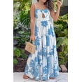 thumbnail image 2 of Women's Cut-Out Sweetheart Neck Maxi Dress with Tie Detail and Tiered Silhouette 100% Polyester for Special Occasions, 2 of 6