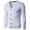 White, variant on AOOCHASLIY 2023 Men Fall Coat Men's youth fashion casual color V-Neck long sleeve sweater
