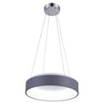 thumbnail image 1 of CWI Lighting Arenal LED Tambour Ombre Pendentif avec Finition Grise et Blanche, 1 of 2