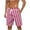 Hot Pink, variant on ZCFZJW Mens Plaid Swim Trunks Lightweight Casual Drawstring Elastic Waist Swim Shorts Quick Dry Mens Swimsuit Board Shorts with Pockets Green S