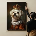 thumbnail image 6 of Dog Canvas Print Funny Maltese Dog Painting Poster Vintage Wall Art Starry Night Artwork Picture for Bedroom Decor, 6 of 6