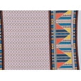 thumbnail image 2 of Zelouf Print On Ity  , Sewing, DIY, Crafts Fabric by the Yard, 845 Ornage/blue, 7 Yard, 2 of 2