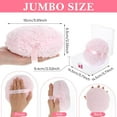 thumbnail image 3 of 6 Inch Large Body Powder Puff with Storage Box Pink Soft, 3 of 4