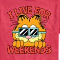 thumbnail image 3 of Garfield - I Live For Weekends - Men's Short Sleeve Graphic T-Shirt, 3 of 5