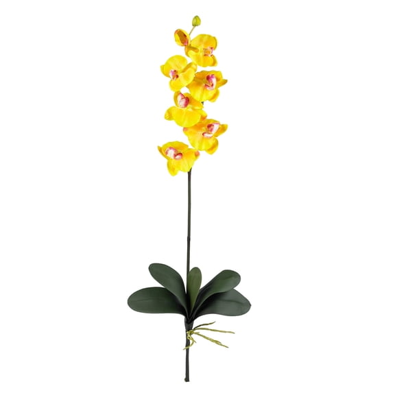 Nearly Natural Phalaenopsis Stem (Set of 6)-Color:Yellow