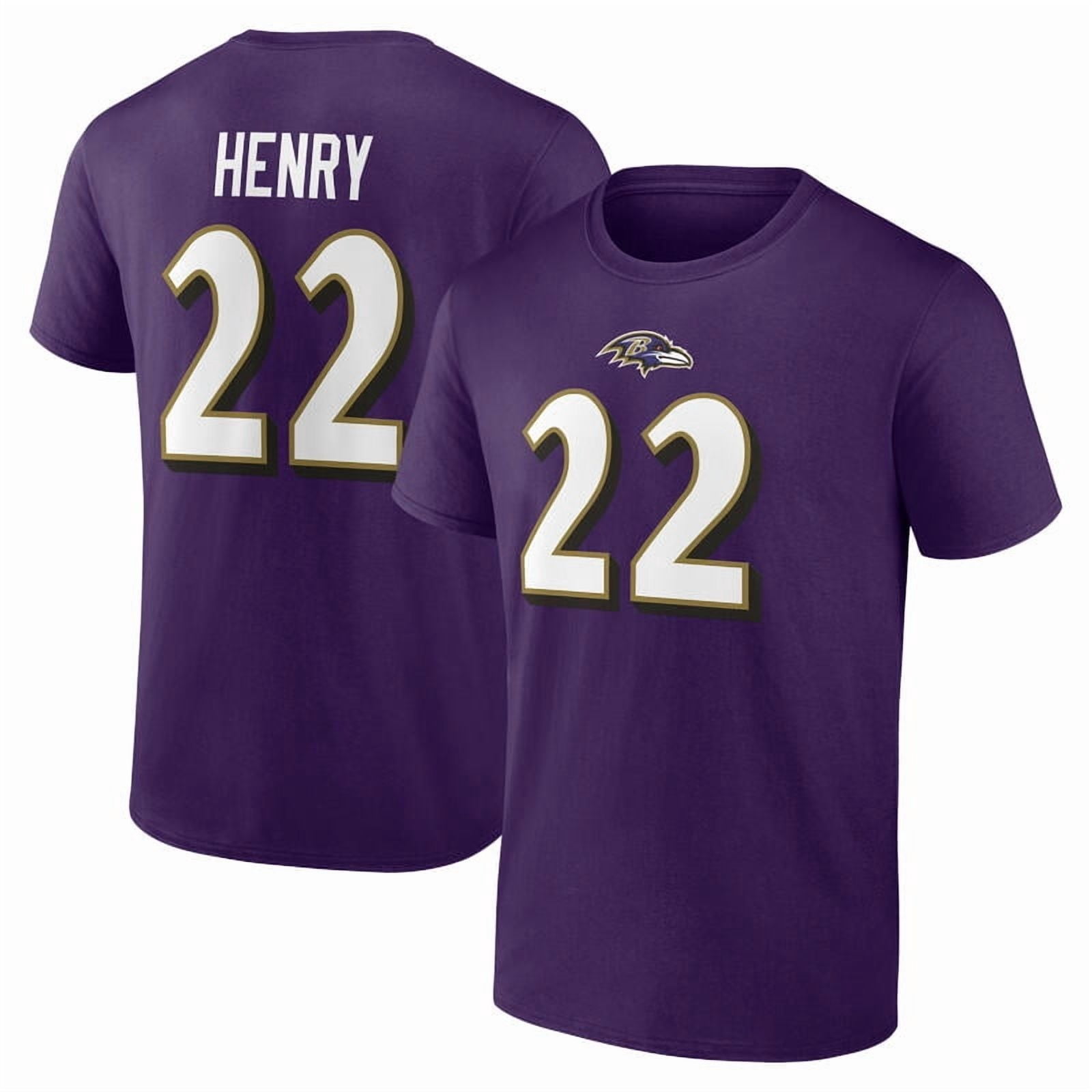 NFL Derrick Henry Baltimore Ravens Mens Name & Number Short Sleeve Tee