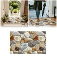 thumbnail image 2 of Corridor Stone Patterned Carpet 3D Pebble Design Entrance Mat Washable Floor Rug Bathroom Bedside Kitchen Non, 2 of 6