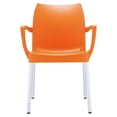 thumbnail image 2 of Compamia Dolce Fauteuil d'Extérieur en Résine, Orange, 2 of 11