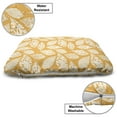 thumbnail image 3 of Autumn Pet Bed, Simple Delicate Leafs Detailed Illustration Pastel Toned Uni-color Background, Resistant Pad for Dogs and Cats Cushion with Removable Cover, 24" x 39", Pale Orange White, by Ambesonne, 3 of 4
