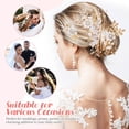 thumbnail image 3 of QUMIIRITY 1Jgo Peines Laterales Decorativos U Con Y Pedrería Para Eventos, 3 of 6