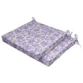 thumbnail image 2 of Vargottam Printed Indoor/Outdoor Chair Pads Non Slip Dining Chair CushionSquareShapedDining Chair Pad With String Ties Machine Washable & Home Decor Cushion- Set Of 2-Dusty Purple, 2 of 8