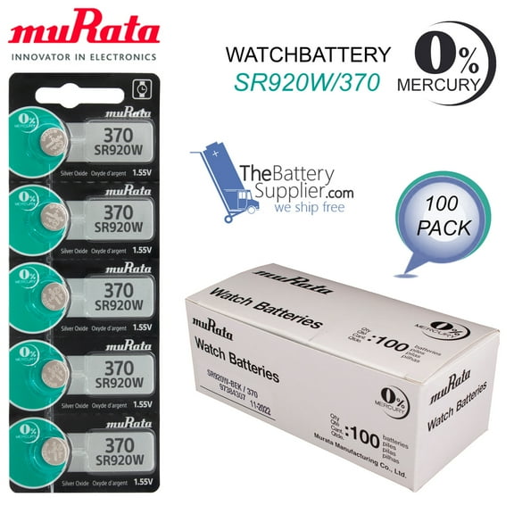 370 RENATA SR920W Watch Battery Authorized Seller 100 Pack